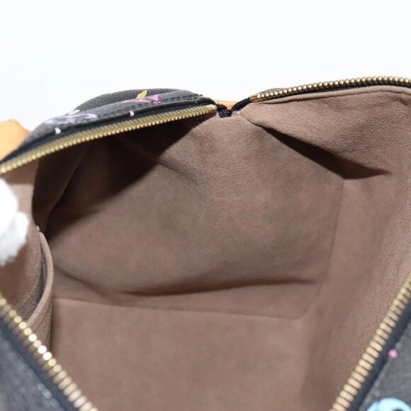 LOUIS VUITTON Monogram Multicolor Speedy 30 Hand Bag Black M92642 Auth 128856V - Picture 3 of 16